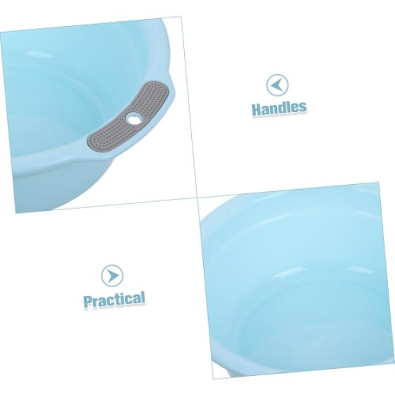 Baskom Cuci Plastik Tebal untuk Cucian dan Perawatan Bayi, Wastafel Serbaguna Tahan Lama untuk Rendam Kaki dan Mencuci Pakaian